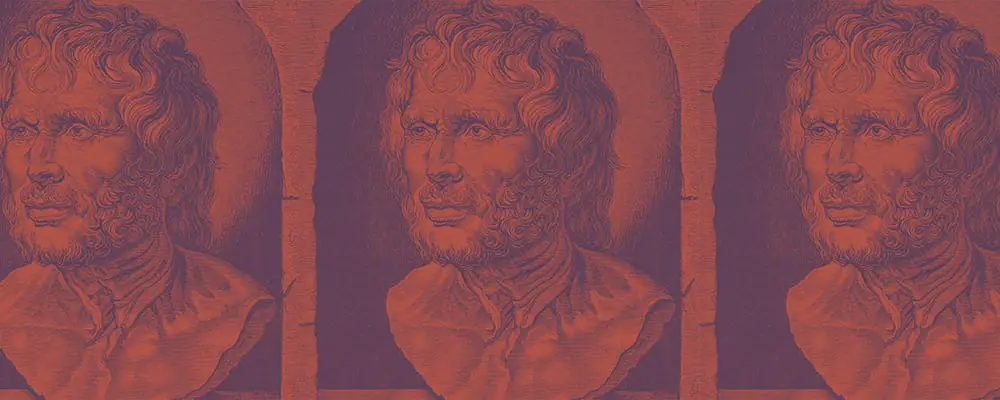 illustration of a bust of seneca the younger