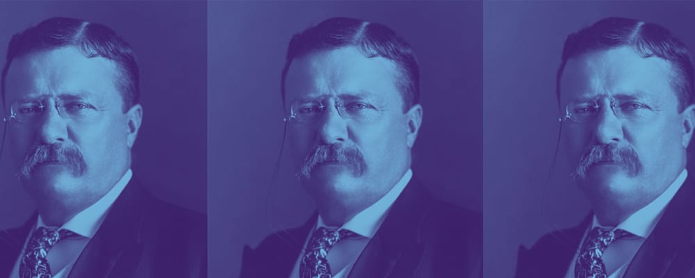 teddy roosevelt in suit and tie